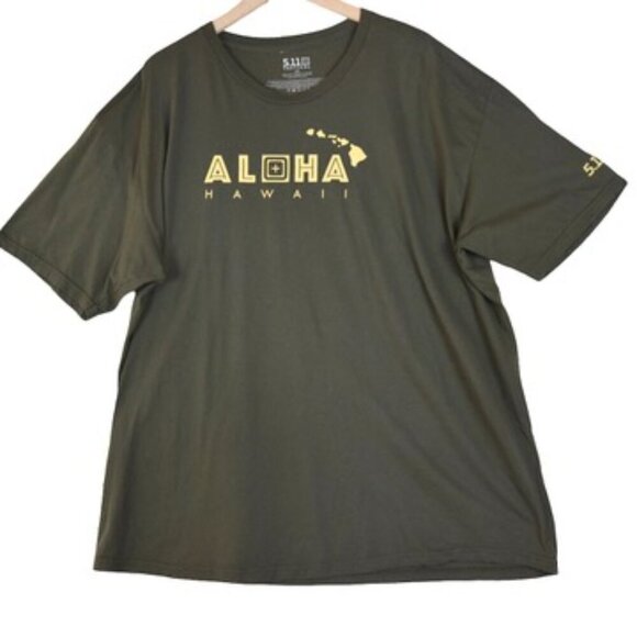 5.11 Tactical Aloha Hawaii Shirt 2XL Graphic Utility Tee - Picture 1 of 8